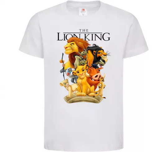 Детская футболка Король Лев персонажі Белый фото