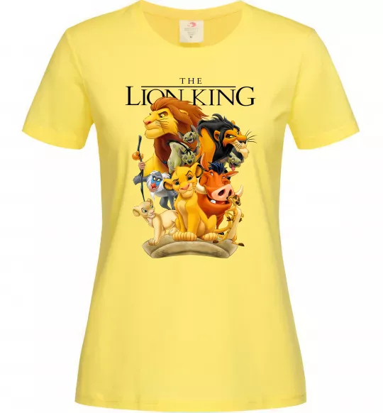 Женская футболка Король Лев персонажі Лимонный фото