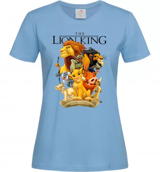 Женская футболка Король Лев персонажі Голубой фото