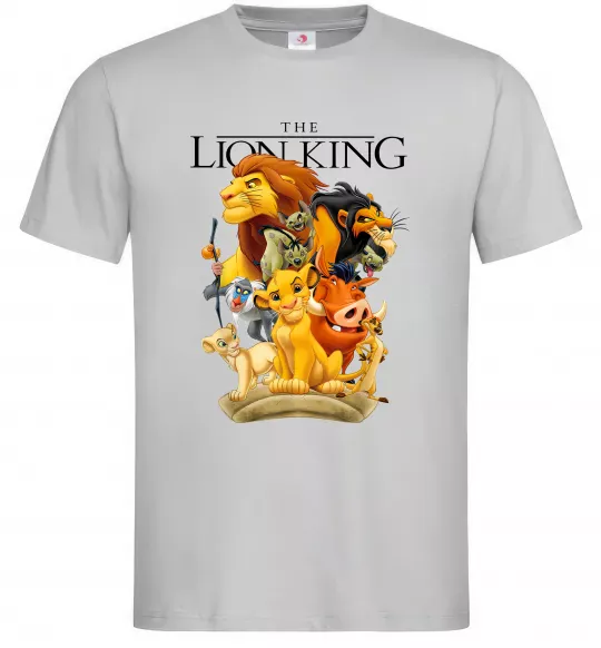 Чоловіча футболка Король Лев персонажі Сірий фото