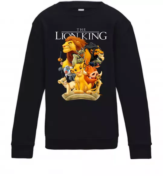 Дитячий світшот Король Лев персонажі Чорний фото