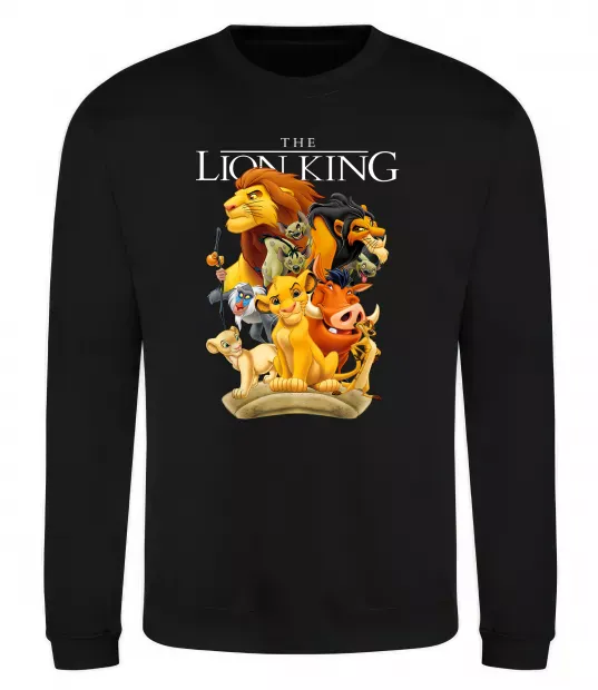 Свитшот Король Лев персонажі Черный фото