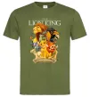 Чоловіча футболка Король Лев персонажі Оливковий фото