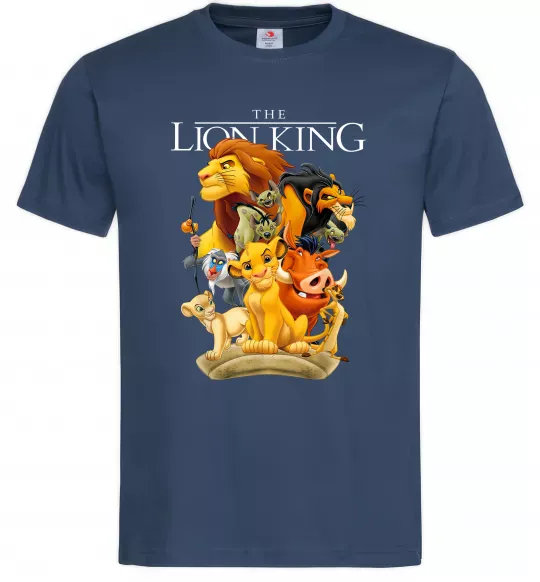 Чоловіча футболка Король Лев персонажі Темно-синій фото