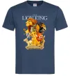 Чоловіча футболка Король Лев персонажі Темно-синій фото