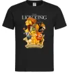 Чоловіча футболка Король Лев персонажі Чорний фото