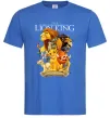 Чоловіча футболка Король Лев персонажі Яскраво-синій фото