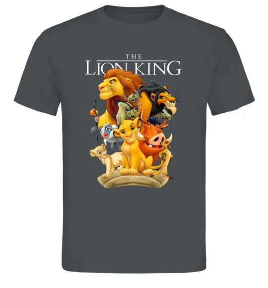 Чоловіча футболка Король Лев персонажі Графіт фото