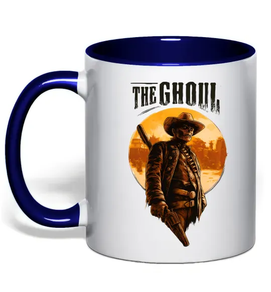 Чашка с цветной ручкой The ghoul Глубокий темно-синий фото