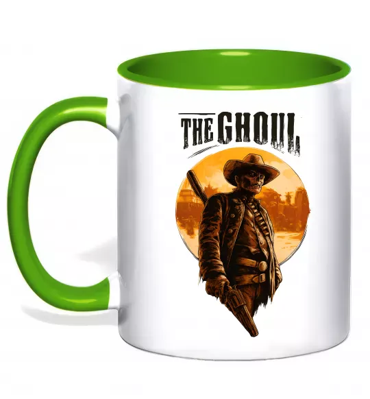 Чашка с цветной ручкой The ghoul Зеленый фото