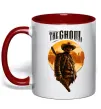 Чашка с цветной ручкой The ghoul Красный фото