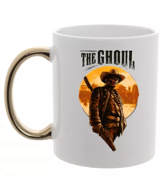 Чашка с цветной ручкой The ghoul Золото фото