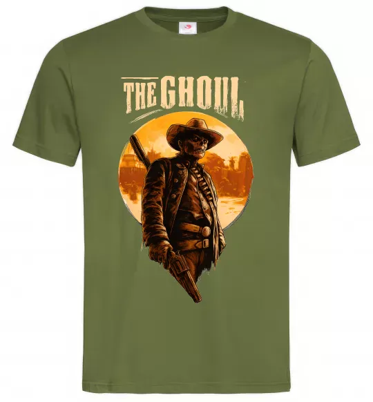 Мужская футболка The ghoul Оливковый фото