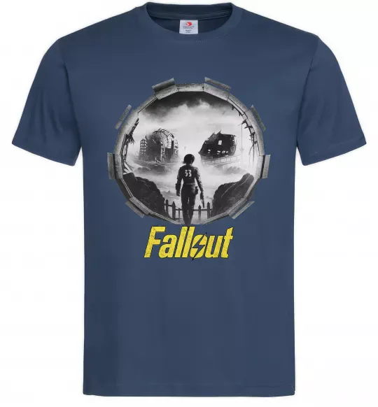 Мужская футболка Portal Fallout Темно-синий фото