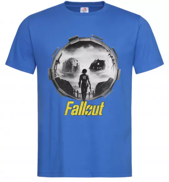 Мужская футболка Portal Fallout Ярко-синий фото