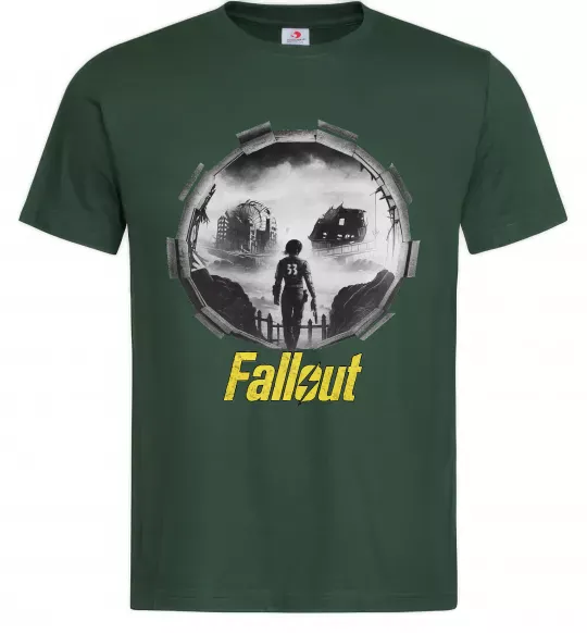 Мужская футболка Portal Fallout Темно-зеленый фото