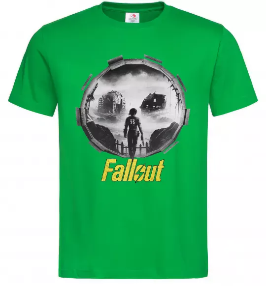 Мужская футболка Portal Fallout Зеленый фото