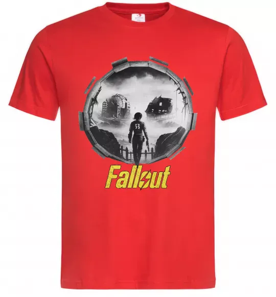 Мужская футболка Portal Fallout Красный фото
