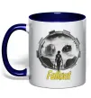 Чашка с цветной ручкой Portal Fallout Глубокий темно-синий фото