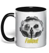 Чашка с цветной ручкой Portal Fallout Черный фото