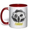 Чашка с цветной ручкой Portal Fallout Красный фото