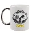 Чашка с цветной ручкой Portal Fallout Серебро фото