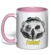 Чашка с цветной ручкой Portal Fallout Нежно розовый фото