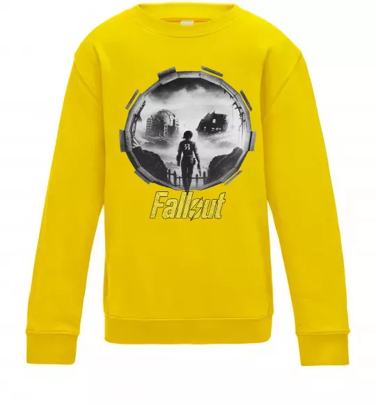 Детский Свитшот Portal Fallout Солнечно желтый фото