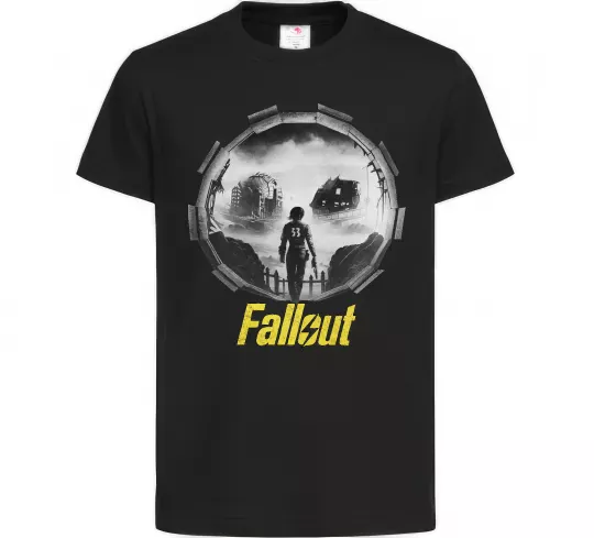 Детская футболка Portal Fallout Черный фото