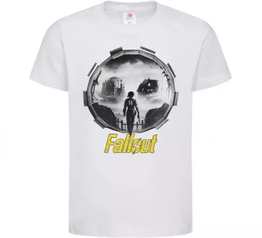 Детская футболка Portal Fallout Белый фото