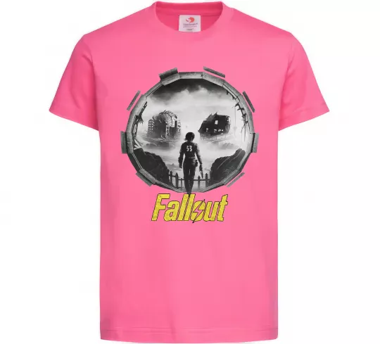 Детская футболка Portal Fallout Ярко-розовый фото