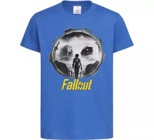 Детская футболка Portal Fallout Ярко-синий фото
