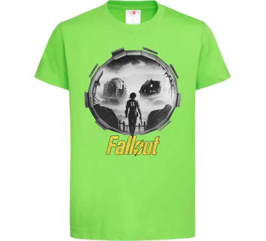 Детская футболка Portal Fallout Лаймовый фото