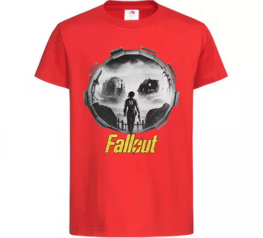Детская футболка Portal Fallout Красный фото