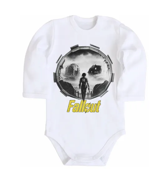 Дитячий бодік Portal Fallout Білий фото