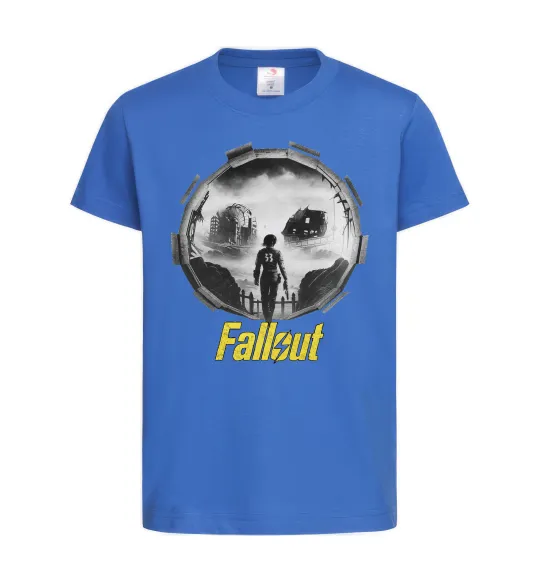 Детская футболка Portal Fallout Ярко-синий фото