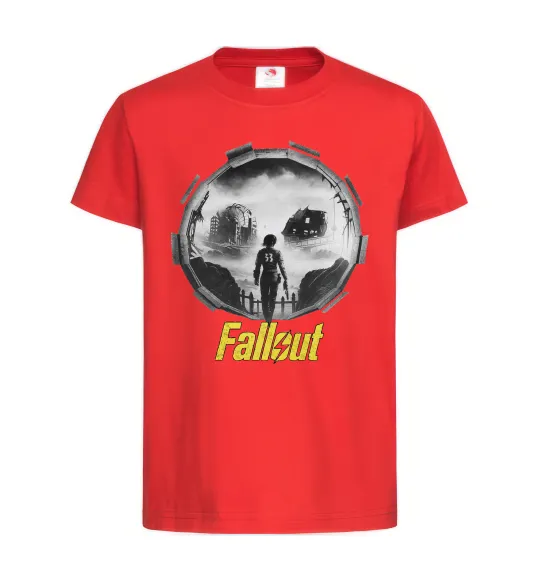 Детская футболка Portal Fallout Красный фото