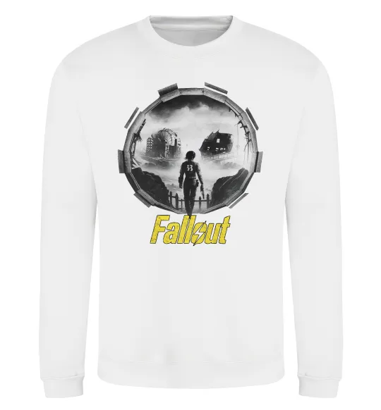 Світшот Portal Fallout Білий фото