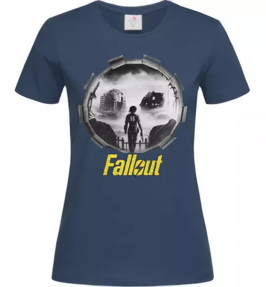 Женская футболка Portal Fallout Темно-синий фото