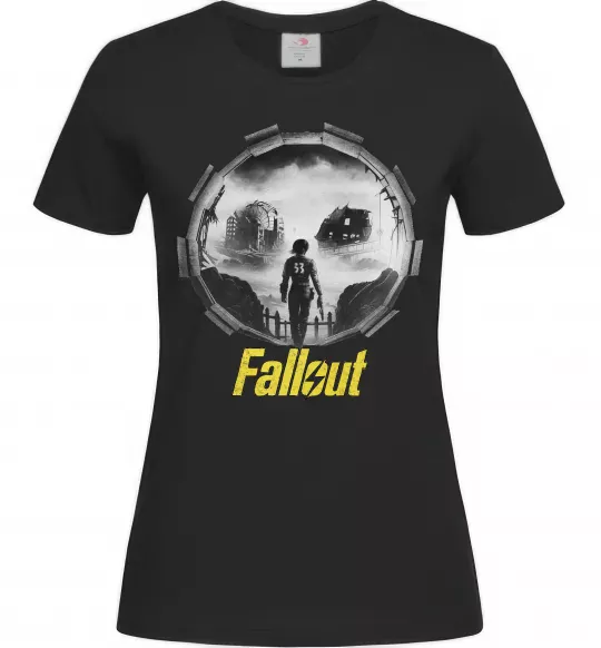 Женская футболка Portal Fallout Черный фото