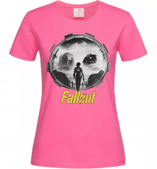 Женская футболка Portal Fallout Ярко-розовый фото