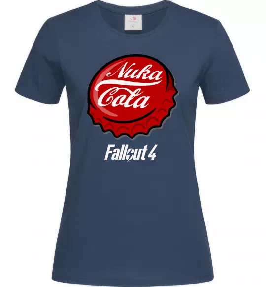 Жіноча футболка Nuka cola Темно-синій фото