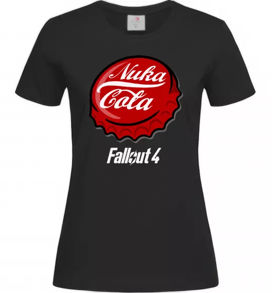Жіноча футболка Nuka cola Чорний фото