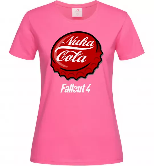 Жіноча футболка Nuka cola Яскраво-рожевий фото