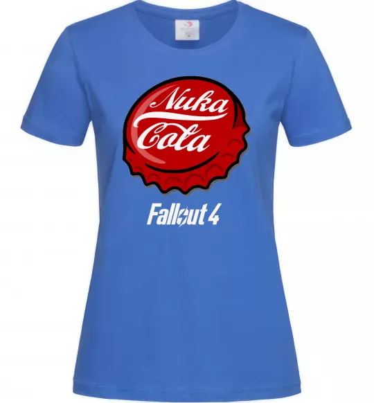 Жіноча футболка Nuka cola Яскраво-синій фото