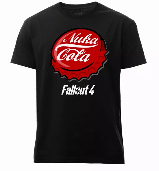 Мужская премиум футболка Nuka cola Черный фото