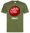 Мужская футболка Nuka cola Оливковый фото