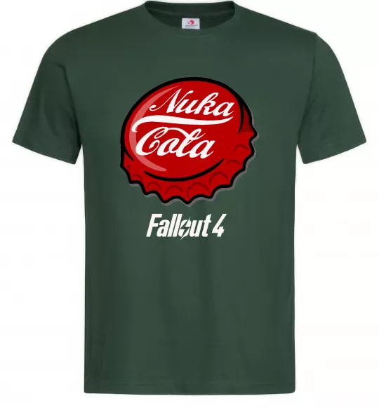 Мужская футболка Nuka cola Темно-зеленый фото