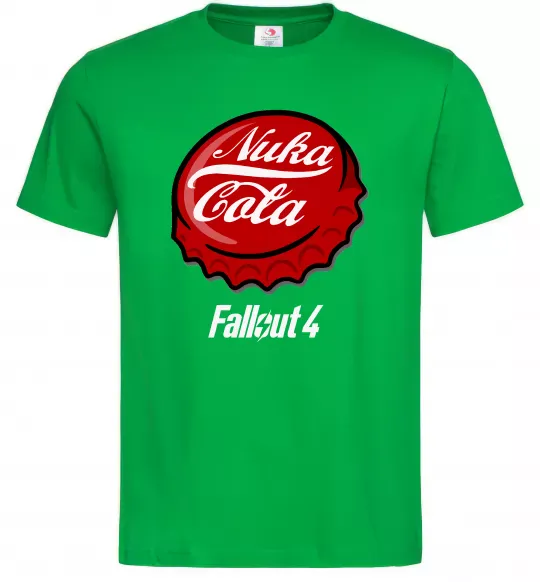 Мужская футболка Nuka cola Зеленый фото