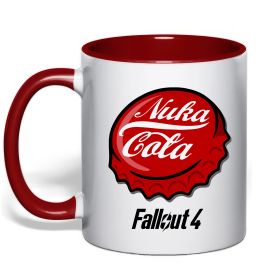 Чашка з кольоровою ручкою Nuka cola